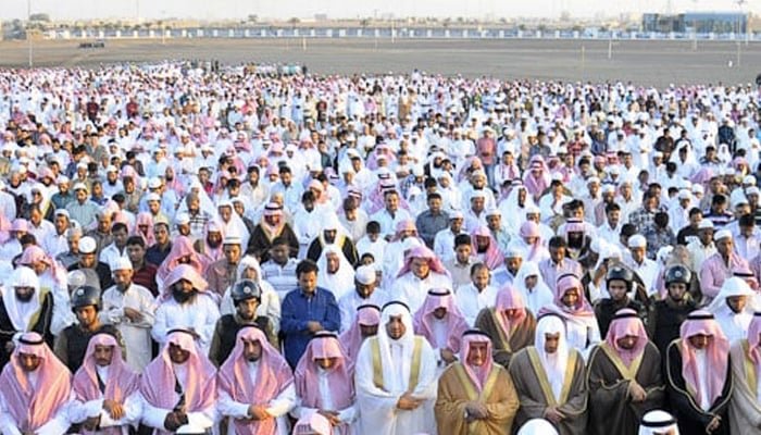 Eid-ul-Adha is being celebrated today in Saudi Arabia, Emirates and other Gulf states