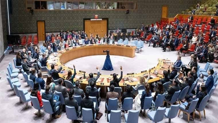 The Security Council passed a resolution in support of US proposals for a ceasefire in Gaza