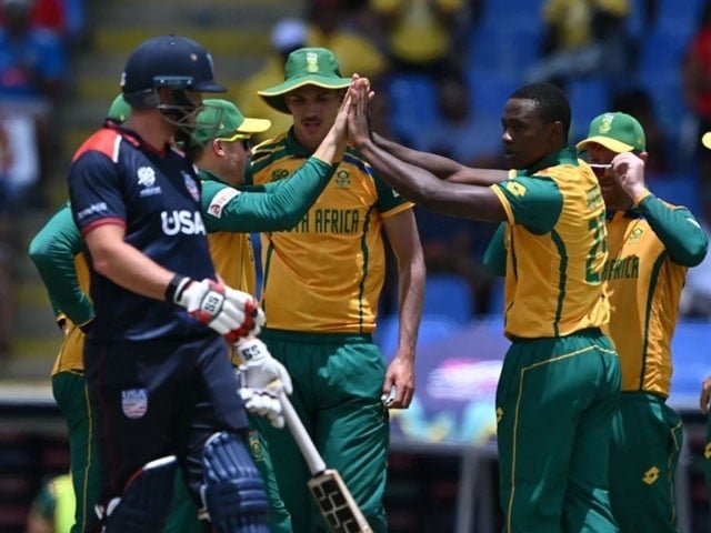 Andresgos' innings of 80 runs went in vain, South Africa defeated the USA by 18 runs.