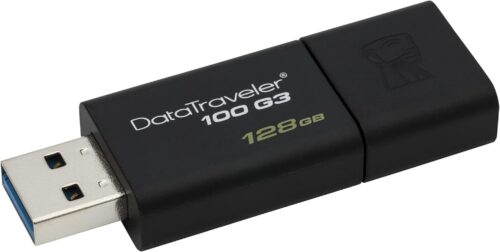 Kingston 128GB DataTraveler 100 G3 USB 3.0 100MB/s Read, 10MB/s Write (DT100G3/128GB)