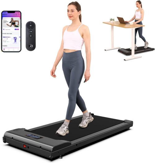 Lichico Walking Pad Under Desk Treadmill，Portable Small Treadmills for Home and Office