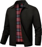 TBMPOY Men's Lightweight Jackets Casual Windbreaker Stylish Light Fall Spring Golf Work Dress Business