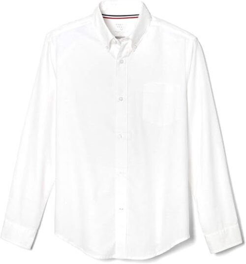French Toast Boys Long Sleeve Oxford Shirt (Standard & Husky) Button Down Shirt