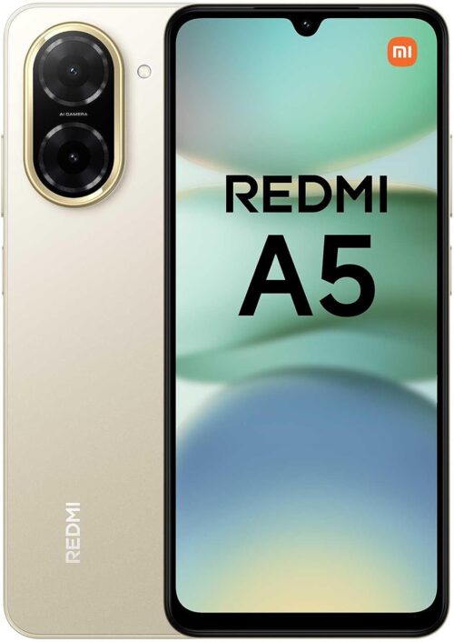 Xiaomi Redmi A5 4G LTE (for Tmobile Tello & Global) (128Gb + 4Gb) 32MP Ai Dual Camera 6.88" Model 25028RN03L Dual Sim (Sandy Gold)