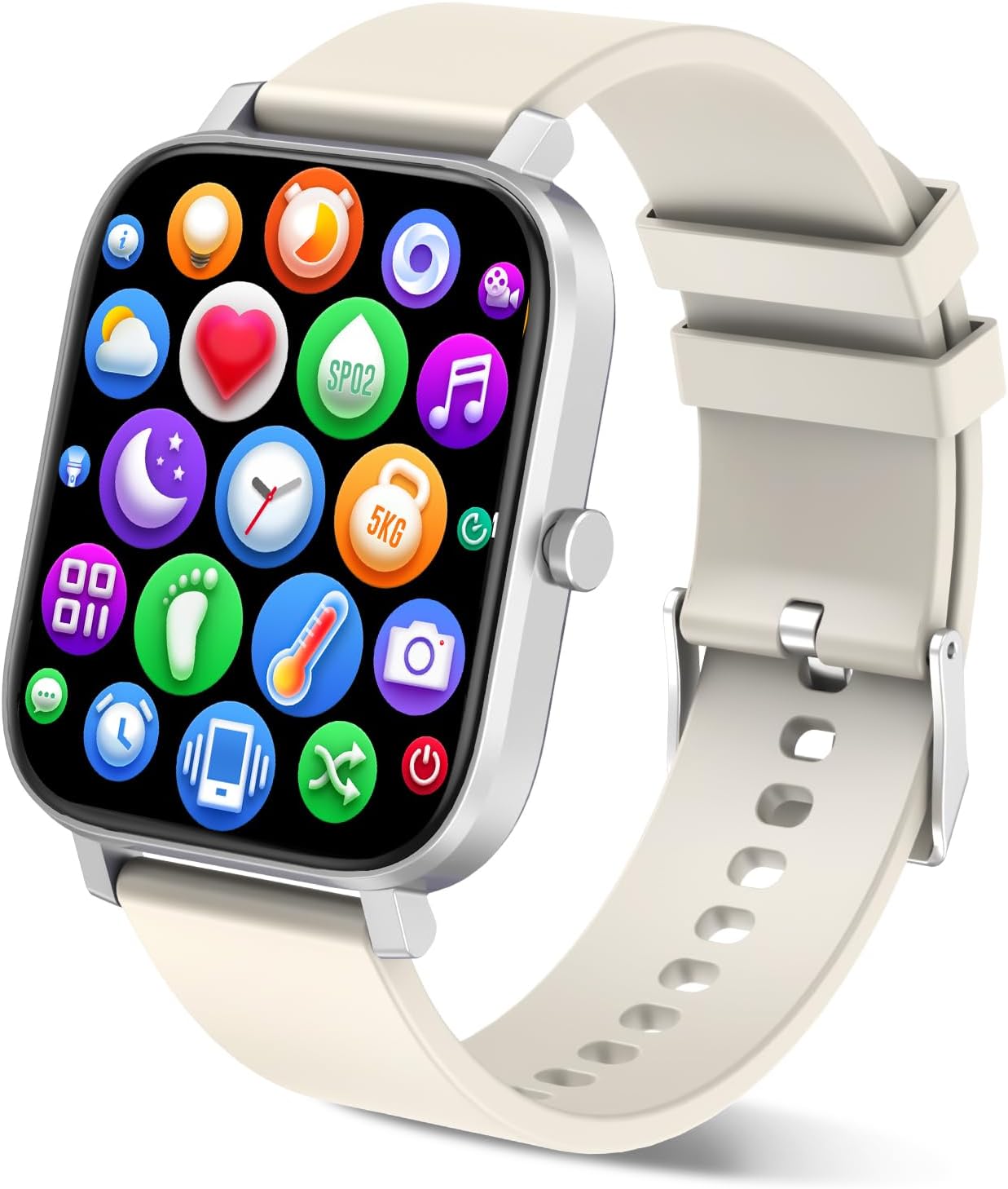 Smart Watch for Men Women Compatible with iPhone Samsung Android Phone 1.69 inch