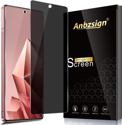 2 Pack for Infinix Note 50 4G/50 Pro 4G/ 50 Pro Plus Privacy Tempered Glass Screen Protector, Anti-Spy 9H Hardness Case Friendly Film