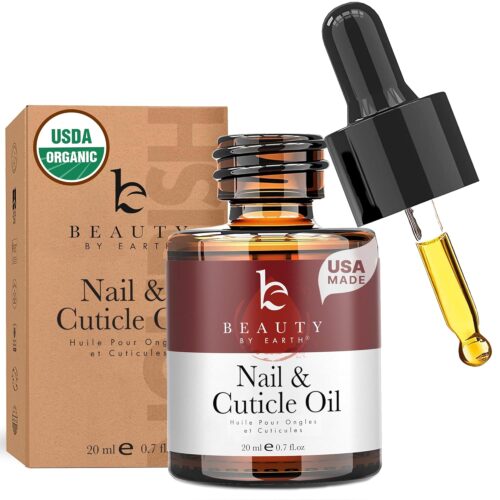 Organic Nail and Cuticle Oil - USA Made Nail Oil for Growth & Strength
