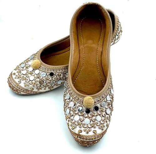 Chandrakala Bridal Mojaris for Women Flats Punjabi Jutti