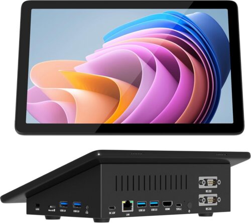 Mini PC N5095 8GB RAM/128GB ROM 10.1 Inch Touchscreen Mini Computer,Dual R232 HDMI,BT 5.2,WiFi 5.0,Type-C,Support Auto-Boot Mini Desktop PC