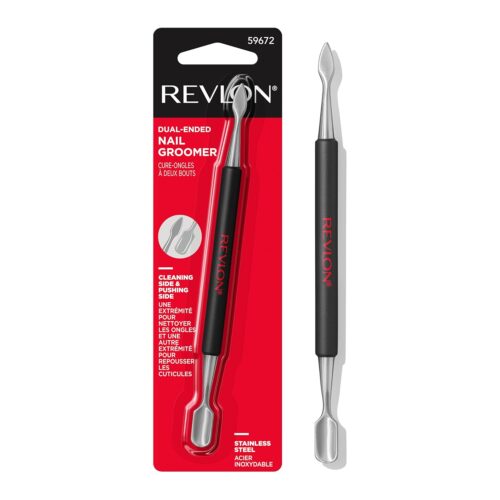 Revlon Expert Dual-Ended Nail Groomer, Stainless Steel Manicure Tool