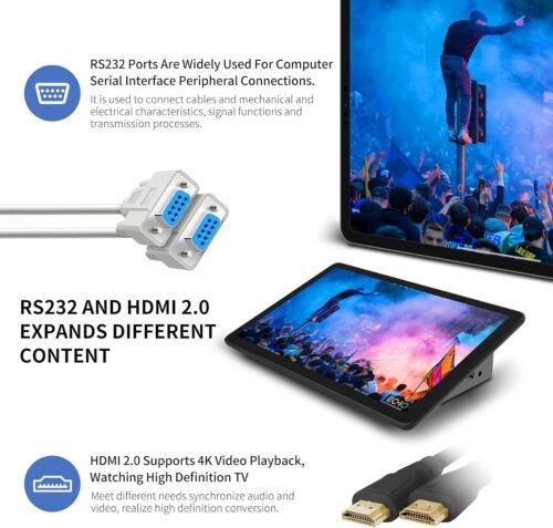 Mini PC N5095 8GB RAM/128GB Touchscreen Mini Computer,Dual Support Auto-Boot Mini Desktop PC