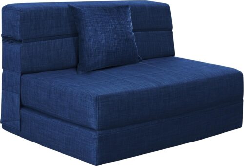 Folding Sofa Bed Couch Memory Foam with Pillow Sleeper Chair Lazy Couch