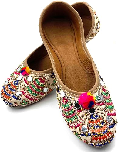 Chandrakala Bridal Mojaris for Women Flats Punjabi Jutti