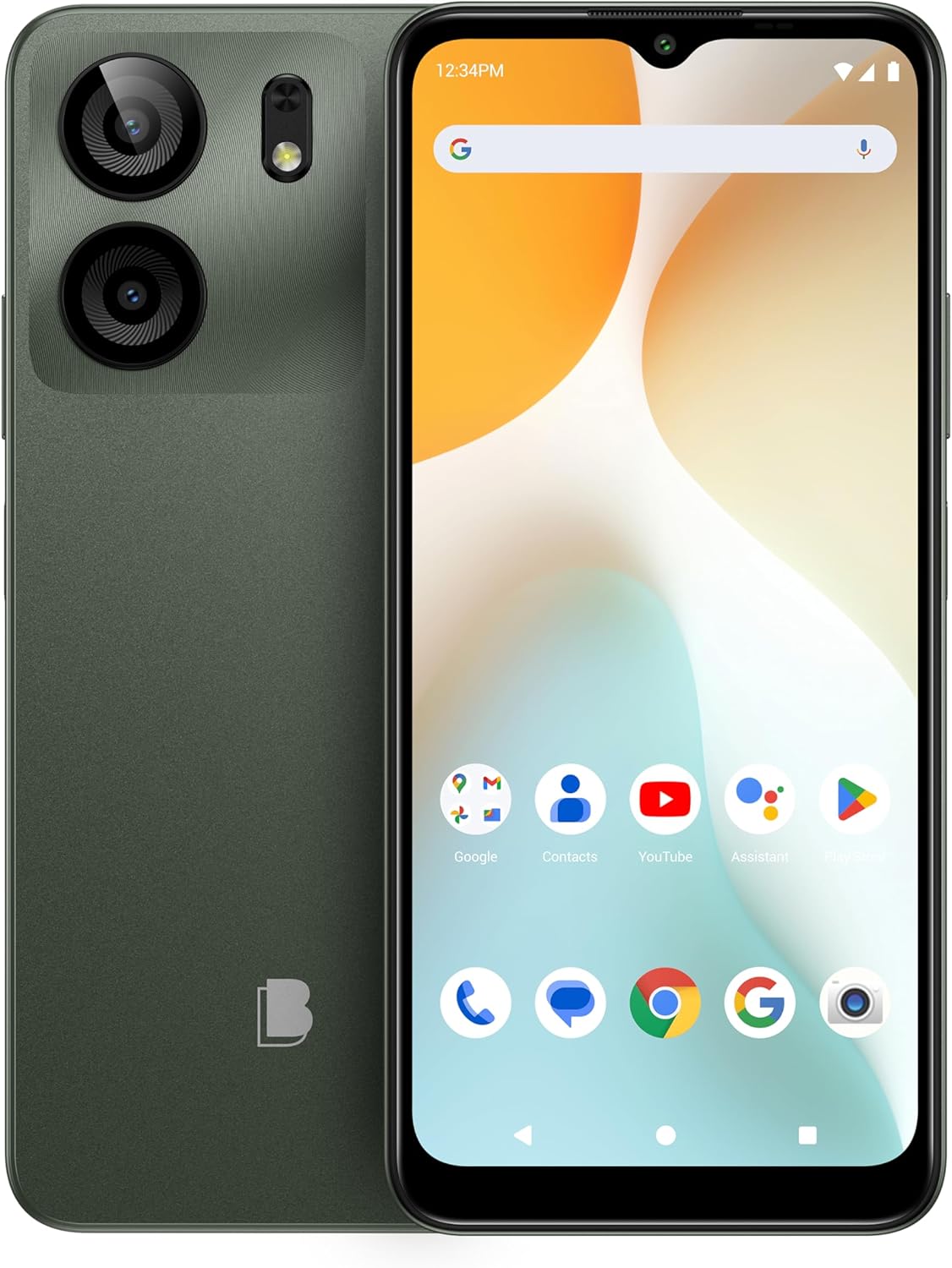 BLU F5| 5G | 2024 | All-Day Battery | Unlocked | 6.6” HD+ Display | 128GB | Dual 50MP | US Version | Green