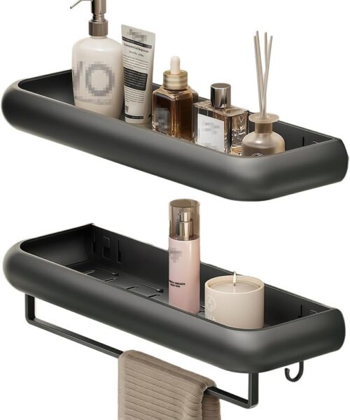 Bathroom Kitchen Rack Shelf Makeup Storage Organizer Shower Shelf Cosmetics Shampoo Rack Wall