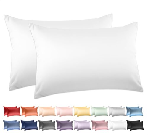 Deep Dream 100% Cotton Pillow Cases Standard Size Set of 2, 600 Thread Count Cotton Pillowcases Standard