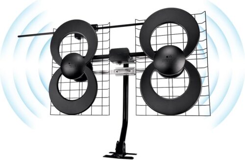 Antennas Direct ClearStream 4V Indoor Outdoor TV Antenna, UHF VHF, Multi-Directional
