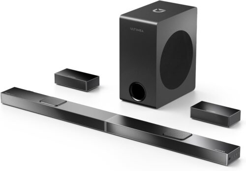 ULTIMEA 5.1.2 Dolby Atmos Home Theater System, Wireless Soundbar with 8" Subwoofer
