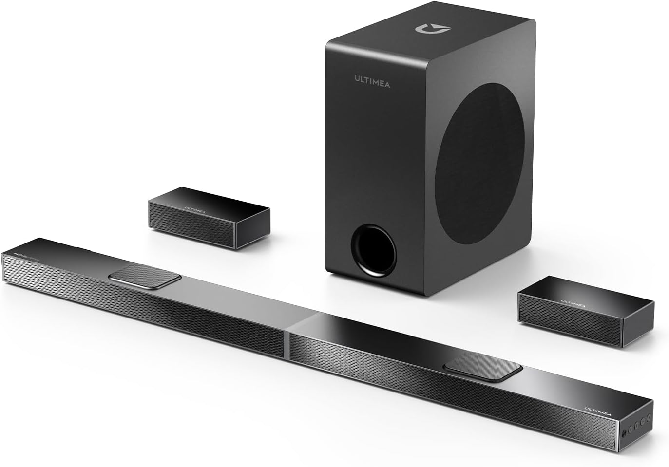 ULTIMEA 5.1.2 Dolby Atmos Home Theater System, Wireless Soundbar with 8" Subwoofer