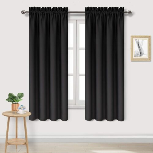 DWCN Blackout Curtains – Thermal Insulated, Energy Saving & Noise Reducing Bedroom and Living Room Curtains