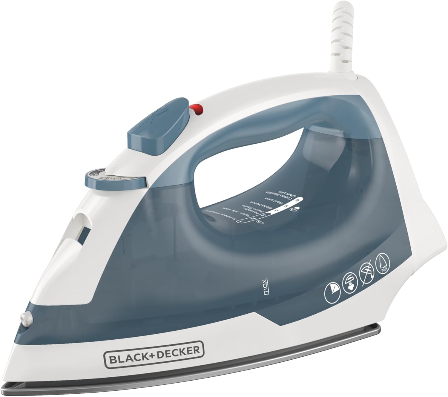 BLACK+DECKER Easy Steam Compact Iron for Clothes, Automatic Shutoff