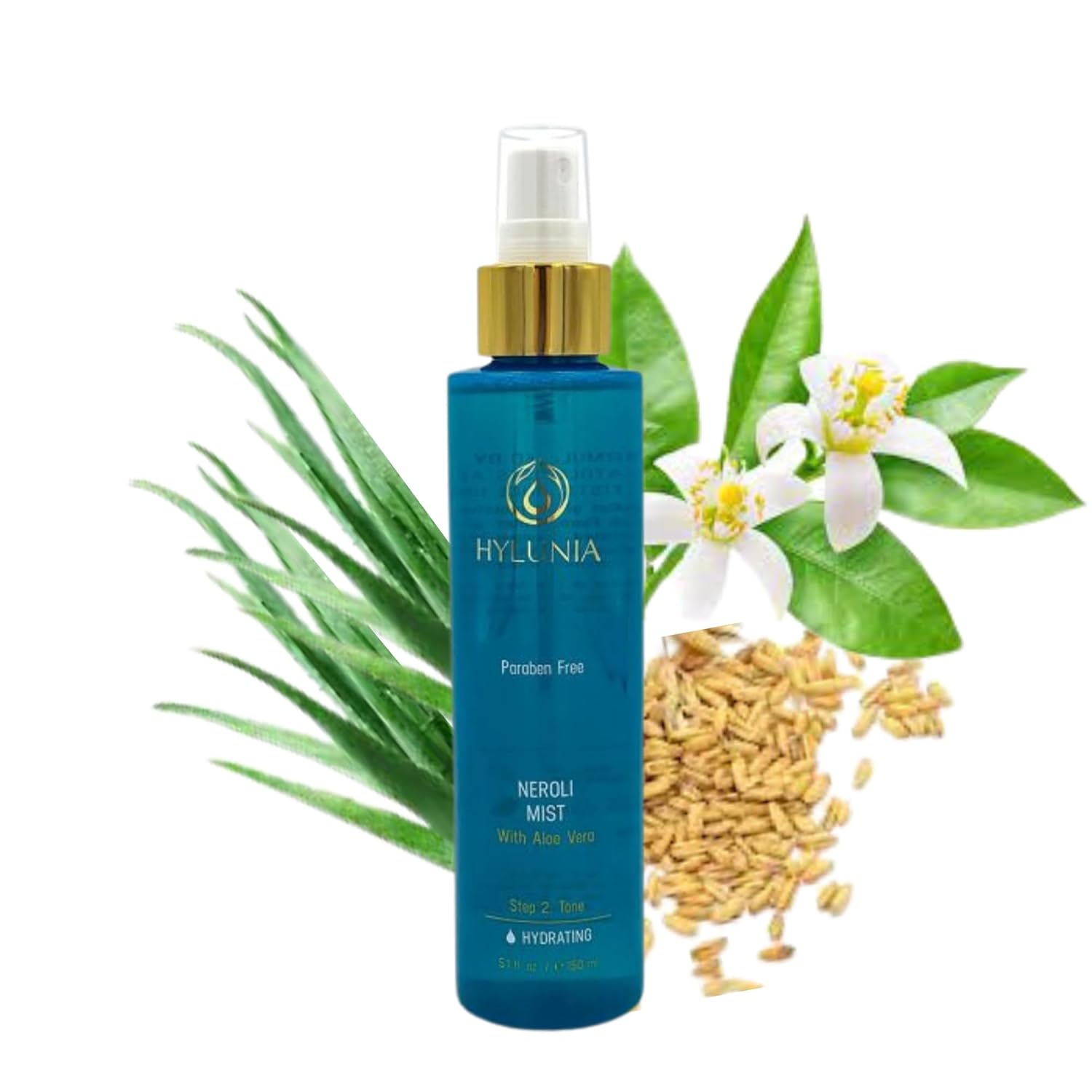 Hylunia Neroli Mist - instant moisturizing spray - Colloidal Silver and Aloe Vera