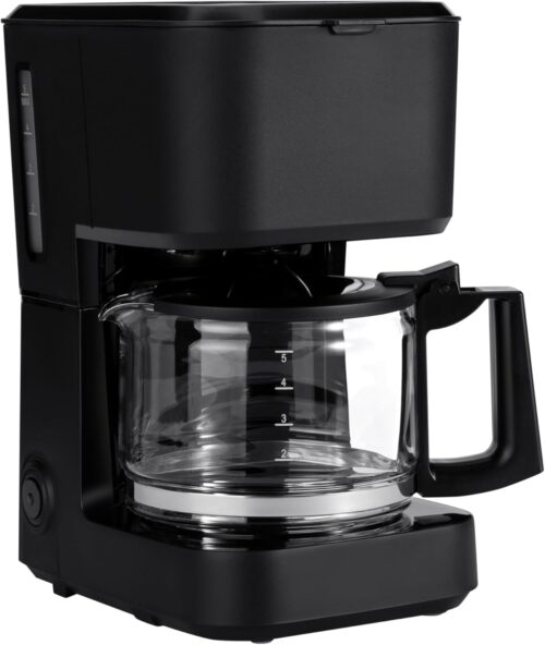 5 Cup Drip Coffee Maker, Coffee Machine with Glass Coffee Pot (0.8 Qt), Auto Shut-off