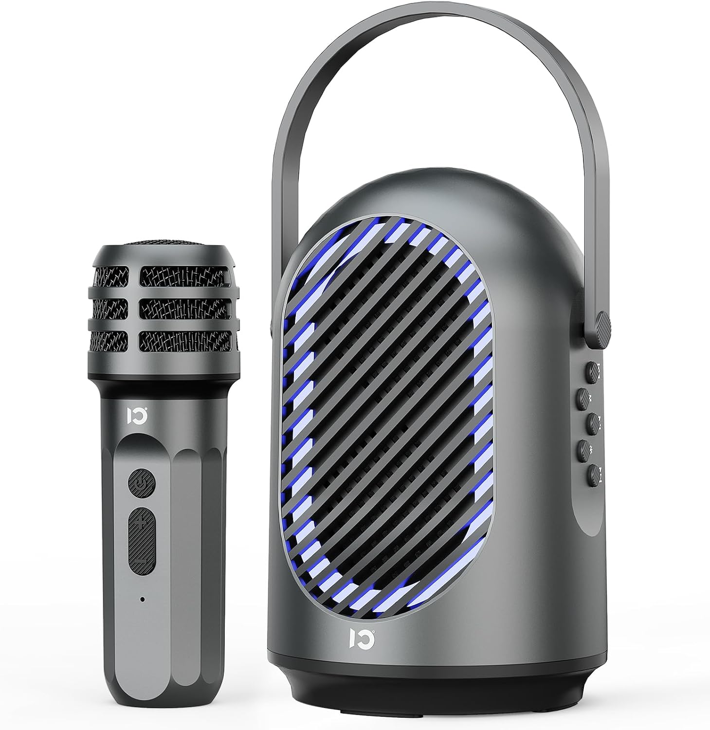 Voice Amplifier with Wireless Microphones, 35W Portable Microphones with Speaker